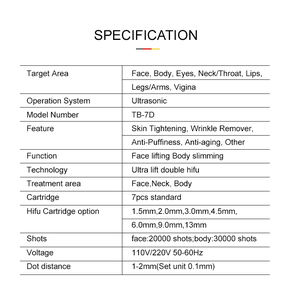 Appareil HIFU 7D portable <span class=keywords><strong>anti</strong></span>-âge pour le raffermissement vaginal, usage clinique, avec <span class=keywords><strong>brosse</strong></span> de nettoyage - Product Image 6