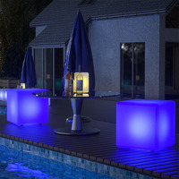 Incandescente illuminato A LED sgabello cubo 3d 8x8x8 led cube led seduta cubi