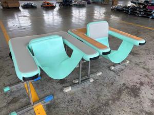 Divano Gonfiabile a Goccia d'Acqua Blu, Sedia DWF, Galleggianti per Piscina, Lettino Gonfiabile per Lago e Fiume - Product Image 5