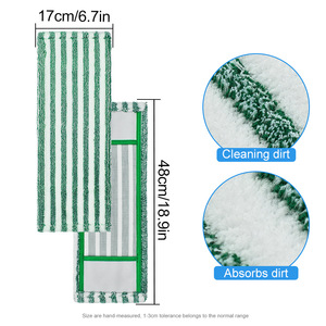 Almohadillas de fregona de microfibra para limpieza en húmedo, cabezal para limpieza de suelos, paño de fregona a vapor - Product Image 4