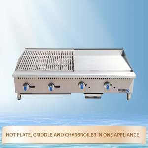 Grill de comptoir commercial de haute qualité de 24 pouces avec grill barbecue charbroiler de 24 pouces - Product Image 2