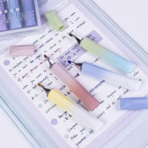 Marcatori paffuti paffuti pastello Non glitterati per ordine all'ingrosso-per l'annotazione del libro e per l'ufficio utilizzare comodi evidenziatori - Product Image 2