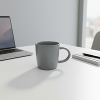 Service de table en grès Guangda, ensemble moderne en céramique grise, assiette, bol, tasse |   Lave-vaisselle pour usage domestique, compatible micro-ondes, étanche
