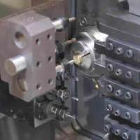 Mini tour CNC à vis de précision avec HD-32 de tour CNC de type micro suisse à double broche