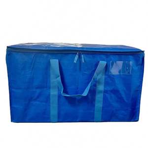 Bolsa de Almacenamiento Extra Grande Personalizable con Cremalleras, Bolsas de Mudanza Plegables Resistentes para el Hogar, Material PP, Ahorro de Espacio - Product Image 1