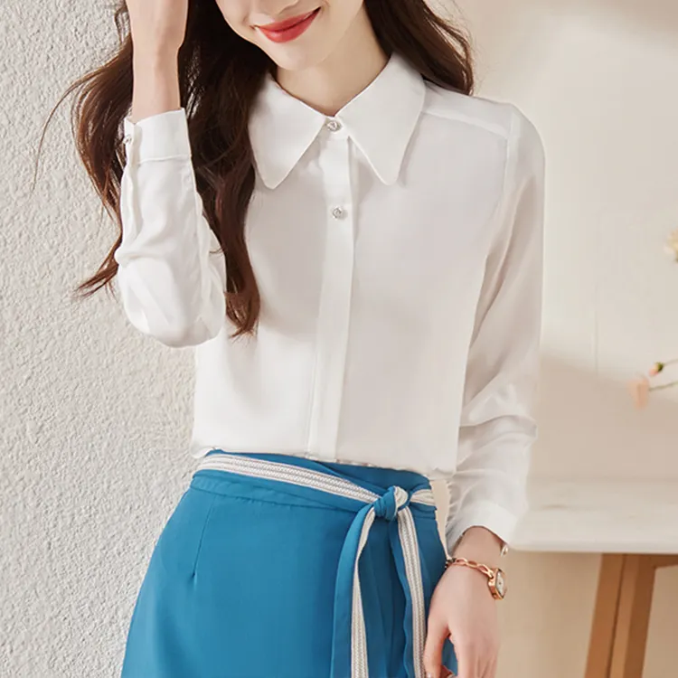 Good Quality 2 Piece Shirt Skirt Modest & Plus Size Women's Blouses Professional Workwear Set Hotel Uniform