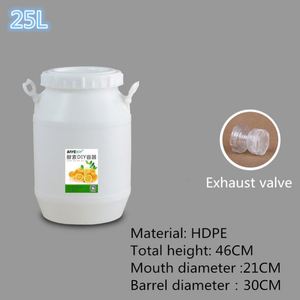 Réservoir <span class=keywords><strong>de</strong></span> fermentation en plastique HDPE <span class=keywords><strong>de</strong></span> qualité alimentaire <span class=keywords><strong>de</strong></span> 25 litres pour fruits et <span class=keywords><strong>cidre</strong></span> enzymatique avec robinet et couvercle respirant - Product Image 4