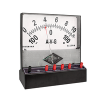 Pengukur tegangan listrik, Amperemeter Voltmeter 100ua 2.5a 10 V kondisi baru pengukur Demo plastik