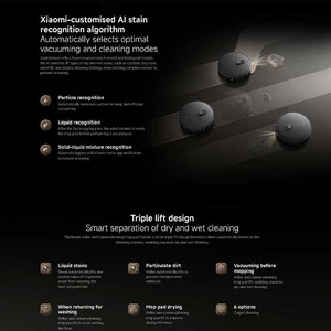 Xiaomi Robot Vacuum 6 Max Self-Propelled Battery <b>Powered</b> Floor <b>Sweeper</b> with Charging Dock Gray Color - Product Image 3