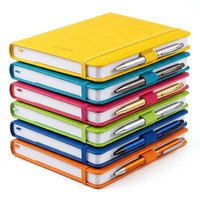 Porte-stylo portable en cuir PU coloré personnalisé avec fermeture élastique pour carnet de notes, idéal pour le bureau et les documents professionnels