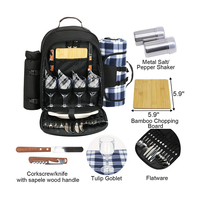 Sac à dos de pique-nique pour 4 personnes sac à dos de grande capacité avec couverture panier de pique-nique ensemble sac de pique-nique pour une utilisation en extérieur
