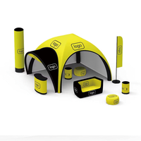 Tente dôme géante gonflable en polyester imperméable pour événements sportifs en plein air, publicité commerciale et exposition