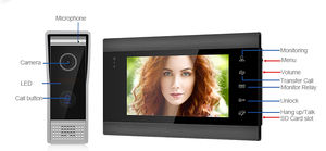 7インチTFT LCD 1080Pビデオドアホンインターホンシステム（Tuyaアプリ対応、防水仕様、住宅・アパート・ホテル用） - Product Image 5