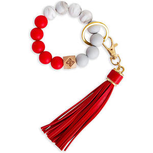 <span class=keywords><strong>Portachiavi</strong></span> con bracciale in Silicone con perline in Silicone da donna di nuovo Design - Product Image 3