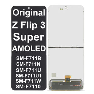 Reemplazo de pantalla Super AMOLED Original Z <span class=keywords><strong>Flip</strong></span> <span class=keywords><strong>3</strong></span> de 6,7 "para <span class=keywords><strong>Samsung</strong></span> <span class=keywords><strong>Galaxy</strong></span> Z Flip3 pantalla LCD F7110 F711B F711U F711W sin marco - Product Image 1