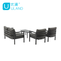 Uland Ensemble canapé-salon d'extérieur sectionnel moderne en aluminium imperméable Mobilier d'extérieur Canapés de jardin pour hôtel et villa