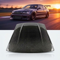 Panneau de toit en fibre de carbone sèche pour BMW E46 berline Série 3, revêtement UV, ultra léger, accessoires de performance racing