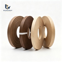 Bande de chantournage PVC autocollante effet bois brillant 22mm en rouleau, largeur personnalisable 0.4-3mm, pour placage, MDF et portes d'armoires