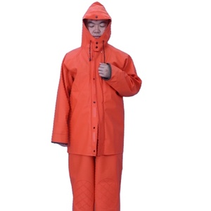 Veste de pluie en PVC 100 % imperméable et résistante à l'usure, protection forestière, imperméable pour la pêche, imperméable pour la pêche en usine. - Product Image 6