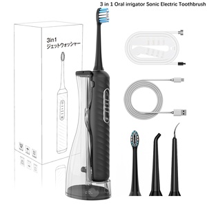 2Factory 180ml Portable IPX7 Waterproof Rechargeable <strong>Cordless</strong> 3-in-1 Sonic Electric Toothbrush <strong>Waterflosser</strong> Detachable Household - Product Image 4