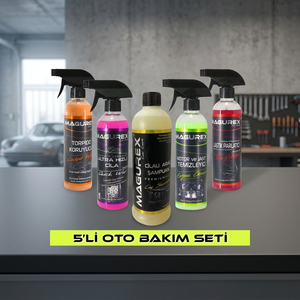 ชุดดูแลรักษารถยนต์ Magurex Economical 5 ชิ้น ชุดซุปเปอร์เซ็ต ขนาดเดียว ผลิตในตุรกี - Product Image 3