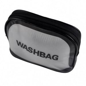 Customized Logo Waterproof PVC Cosmetic Bags Frosted Clear Plastic <b>Toiletry</b> <b>Storage</b> Bags - Product Image 3