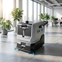 Robot laveur de sols autonome TN10, machine de nettoyage compacte pour l'entretien des sols des installations intérieures