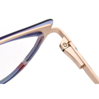 Monture de lunettes BONA en acétate et métal, design solide et populaire avec décoration imprimée, nouvelle monture optique pour verres de myopie