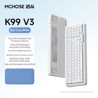 MCHOSE K99 V3 Customized Mechanical Wireless Keyboard Tri-Mode 10000mAh Multifunctional Knob Gaming Office Computer PC