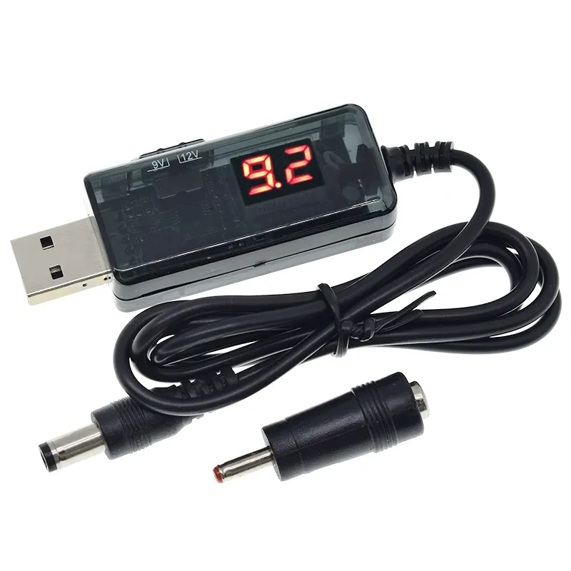 Tzt Usb Boost Converter Dc 5V 9V 12V Volt Usb Step-Up Kabel + 3.5X1.35Mm Adapter Voor Voeding/Lader/Power Converter