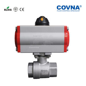 Vanne à bille pneumatique à double action en acier inoxydable à 2 pièces, conçue sur mesure, résistante aux températures élevées et à la pression, pour la ventilation - Product Image 4