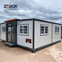 Casa contenedor expandible clásica blanca de ZYBOX, exportada a 35 países, casa prefabricada modular para Georgia, Mongolia, y la región de los Balcanes.