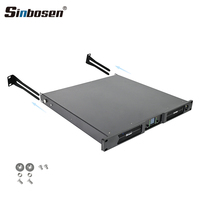 Amplificateur de puissance numérique 2 canaux 1u avec affichage de la température, module d'amplificateur de subwoofer 6000w