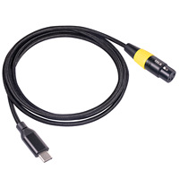 Câble audio USB Type C mâle vers XLR femelle 3 broches, câble de microphone numérique pour enregistrement en studio, carte son pour mixeur