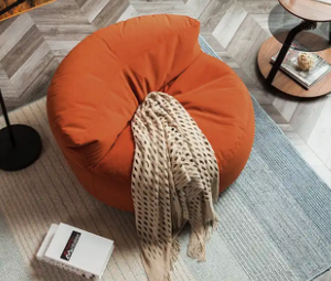 Influencer Indoor Home Nook Pink Large EPS Velvet Lazy Floor Sofa Lounge <strong>Bean</strong> <strong>Bag</strong> - Product Image 4