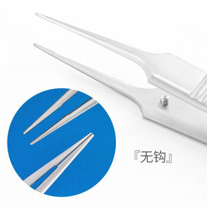 Pinzas de acero inoxidable Morning Industry con ganchos para instrumentos de cirugía de doble párpado, característica invisible - Product Image 4