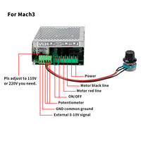 Kit moteur de broche CNC refroidi par air Zhong Hua Jiang 500W 0,5KW avec convertisseur de vitesse de broche pour machine de gravure CNC