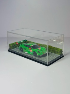 Base de <span class=keywords><strong>Diorama</strong></span> Micro Realista 1/64, Vitrina para MiniGT <span class=keywords><strong>Hot</strong></span> Wheel, Caja de Almacenamiento para Modelos de Autos Fundidos a Presión, Decoración de Escritorio - Product Image 2