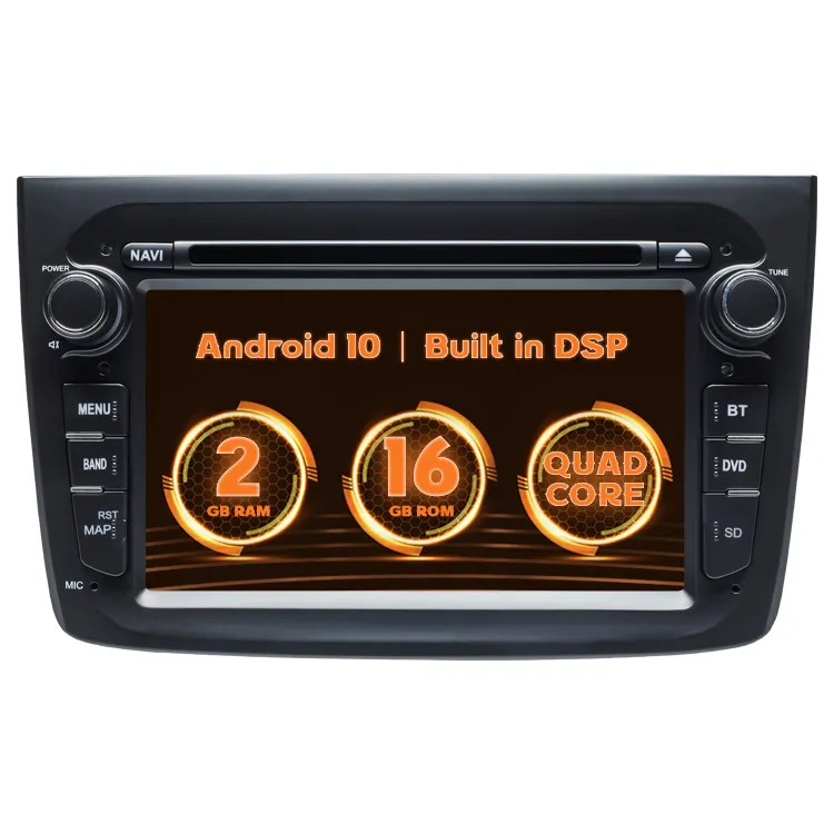Android 10 7" Car Play Video 1 DIN GPS Navigation For Alfa Romeo MITO CD DVD Player Media System