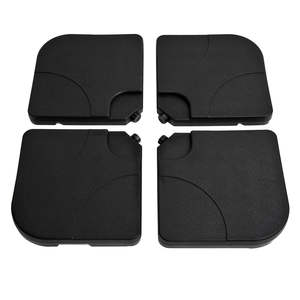 Outsunny Juego de 4 Base de Paraguas de Jardín de Plástico 50 × 50 × 7,5 cm - Product Image 4