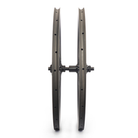 Jeu de roues de gravier en carbone ICAN 41C-29.4 avec frein à disque, largeur intérieure de 23 mm, disque de route, rayons Sapim CX-ray