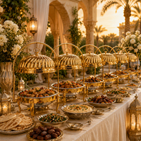 Eleganter Runder Buffet-Wärmer für Hotel Restaurant Catering Chafing Dish