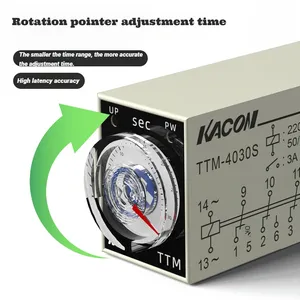 KACON Zeitrelais-Zeitverzögerungsschalter speziell für mechanische Ausstattung 12VD 24VDC TTM-40,5s