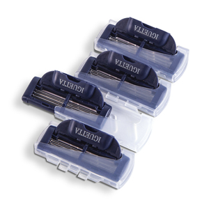 4 Lớp Người Đàn Ông Máy Cạo Lưỡi Chất Lượng Cao Đức Lưỡi 4 Hộp Mực Thay Thế Thép Không Gỉ Dao Cạo Cạo Xoay Vòng Đầu GF-1219 - Product Image 3