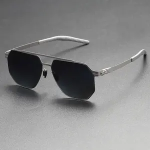 50008 High Quality Pilot Black And Gradient Blue Sunglasses For Elegant Woman Men Bulk Order Sunglasses