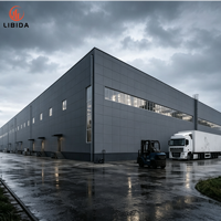 Taller de Fábrica con Estructura de Acero Prefabricada, Planta de Procesamiento Industrial con Estructura de Acero Pesado, Edificio de Almacén Metálico Personalizado