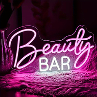 Enseigne néon LED personnalisée pour salon de manucure, panneau lumineux LED, enseignes néon imprimées UV pour la publicité et la décoration des commerces
