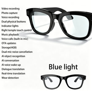 High Definition M01 Pro Smart <b>Glasses</b> 8MP Photograph Bluetooth Calling 1080P video recording Real-time AI translation Men Women - Product Image 3
