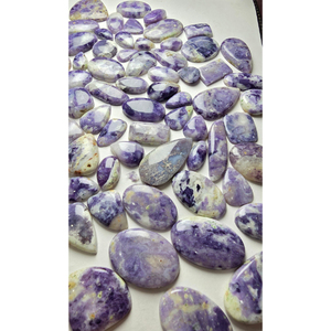 High Quality <b>Rainbow</b> Charoite Gemstone Cabochon for Jewelry Natural Mix Sizes 10-60mm Wholesale Price - Product Image 6