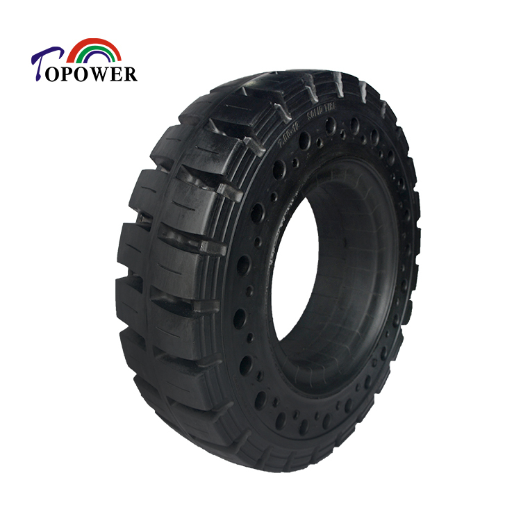 7.00-12 Forklift Natural Rubber Solid Tyre Solid Wheel Supply by Chinese Solid Tyre Manufacturer
